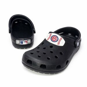 NWT Crocs 6 Cubs logo classic clog black Chicago shoes 0924 women’s